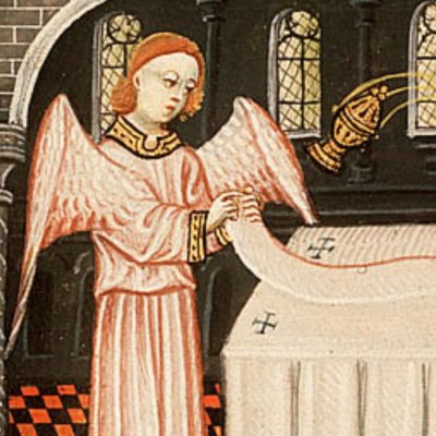 L’annonce à Zacharie (Bible d’Utrecht, KB 78D38 II, F141v)