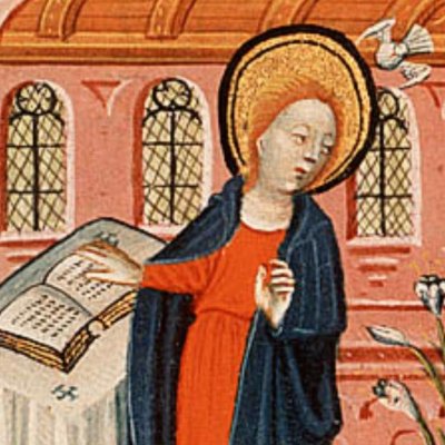 Annonciation (Bible d’Utrecht, KB 78D38 II, F141v)
