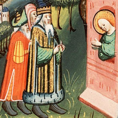 Daniel est surpris priant Dieu (Bible d’Utrecht, KB 78 D 38 I, F248r)