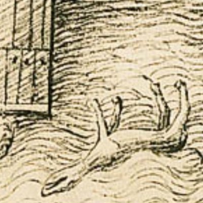 Les victimes du Déluge (Bible d’Utrecht, KB 78D38, F14r)