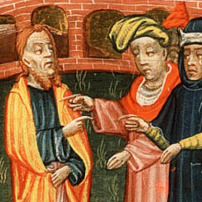 La trahison de Judas (Bible d’Utrecht, KB78D38 II, F186r)