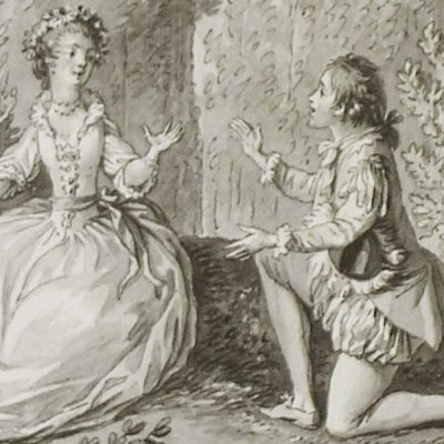 Gracieuse et Percinet (Dessins pour le Cabinet des fées) - Marillier