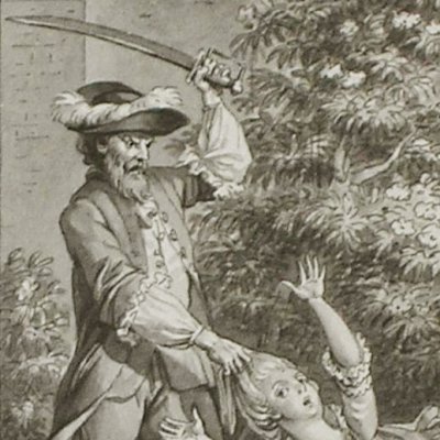 La Barbe bleue, 2ème version (Dessins pour le Cabinet des fées) - Marillier