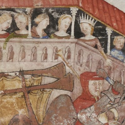 Le tournoi de Camaalot (Lancelot 343, F°4v)
