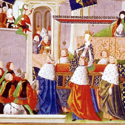 Entrée d’Isabeau de Bavière à Paris (J. Froissart, Chroniques)