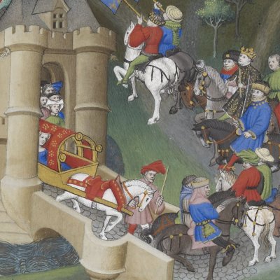 Isabelle de France part pour l’Angleterre (P. Salmon, Réponses à Charles VI…)