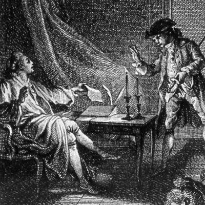 Saint-Preux provoque Édouard en duel (Nouvelle Héloïse, Londres [1781?] fig4) - Marillier