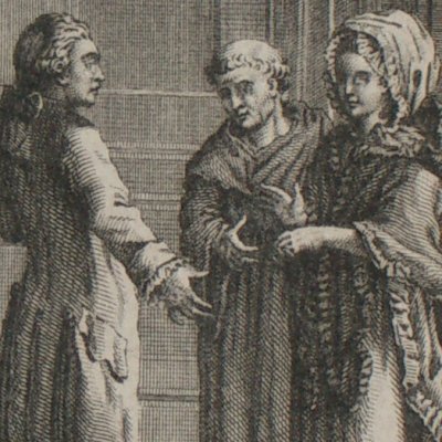 Marianne présentée à M. de Climal (La Vie de Marianne, 1782 fig1) - Chevaux