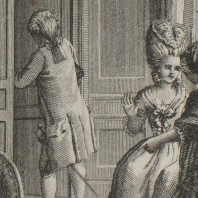 Valville quitte Marianne (La Vie de Marianne, 1782 fig3) - Chevaux