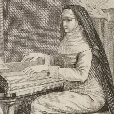 Suzanne au clavecin (Diderot, La Religieuse, an VII, fig4) - Le Barbier