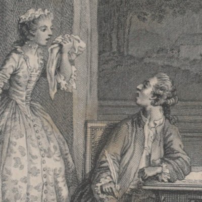 Clarisse accuse Lovelace (Œuvres choisies de Prévost, 1784 fig10) - Marillier