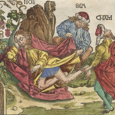 L’ivresse de Noé (Chronique de Nuremberg) - Wohlgemut/Pleydenwurff