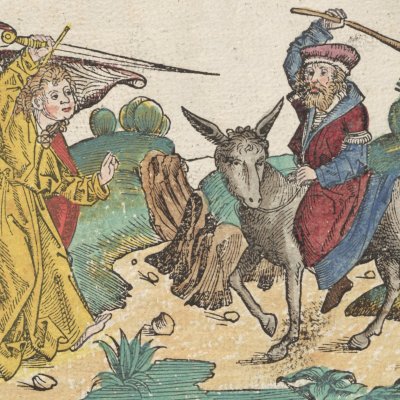 L’ânesse de Balaam (Chronique de Nuremberg) - Wohlgemut/Pleydenwurff