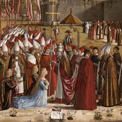 La rencontre avec le pape (Légende de sainte Ursule) - Carpaccio