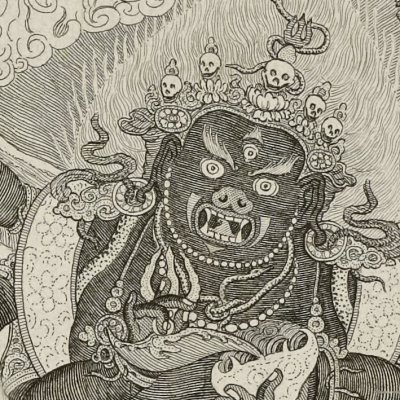 Idoles des Calmuczs zungores Iamandaga (Debure 1768) - Caresme de Fécamp