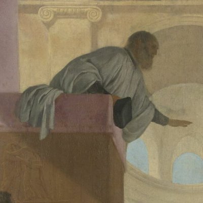 Saint Bruno assiste au sermon de Raymond Diocrès (Vie de saint Bruno) - Le Sueur