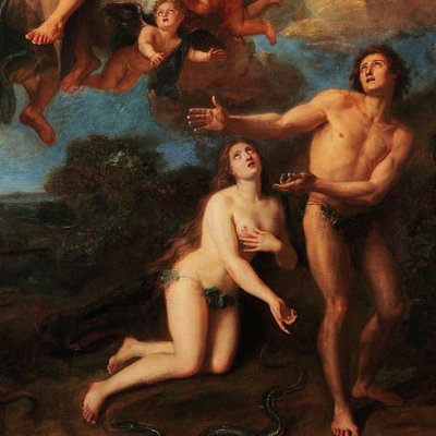 Dieu chassant Adam et Ève - Antoine Coypel