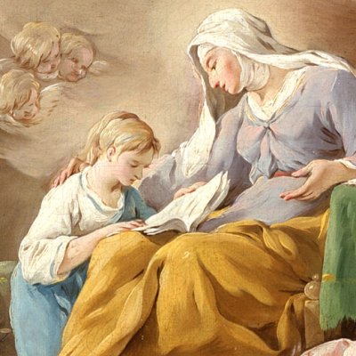 L’éducation de la Vierge - Hallé