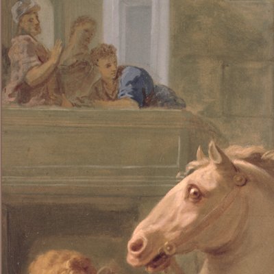 Un centurion implore le Christ de guérir son enfant - Jouvenet