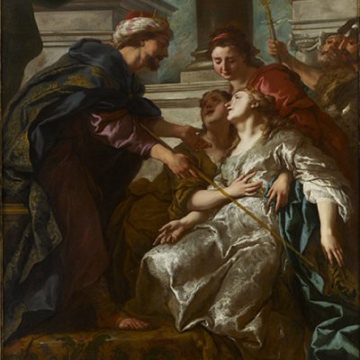 L’Évanouissement d’Esther (version au grand sceptre) - De Troy