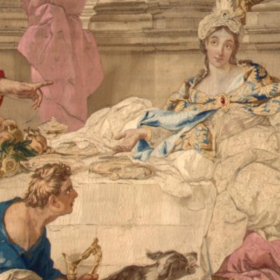La Condamnation d’Aman (tapisserie de l’Ermitage) - J.-F. de Troy