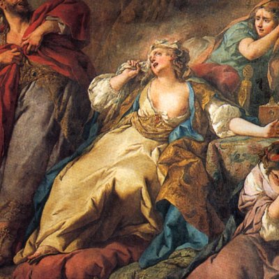 Créuse consumée par la robe empoisonnée (carton de Toulouse) - J.-F. de Troy