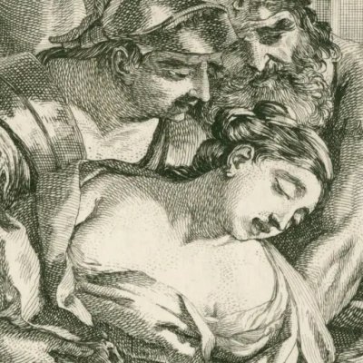 La mort de Lucrèce - Le Lorrain d'après Jean-François de Troy
