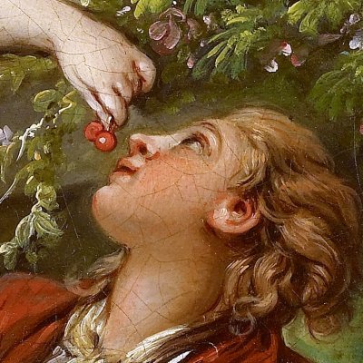 Le panier de cerises, dit aussi Les sabots - Boucher