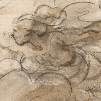 Angélique followed by Roland arrives at Charlemagne's camp - Fragonard