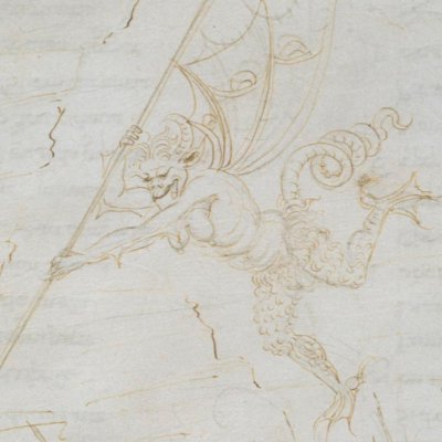 Les Concussionnaires (Dante, Enfer, ch22) - Botticelli