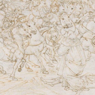 Exemples d’humilité sculptés sur la paroi du Purgatoire (Dante Purg ch10) - Botticelli