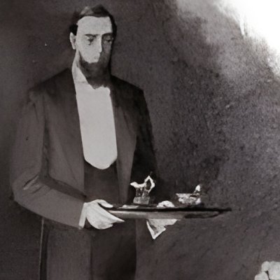 Watson interroge Barrymore qui lui sert le café (Baskerville 1901) - Paget