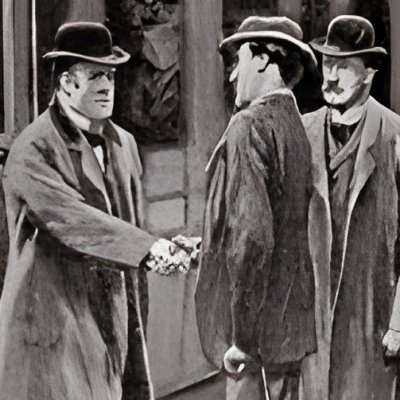 Arrivée du commissaire Lestrade par l’express de Londres (Bask 1901) - Paget