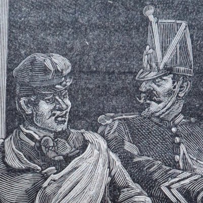 Entrée de Polyte chez M. Segmuller (Monsieur Lecoq, Boulanger, 1884, ép.24) - Lanos