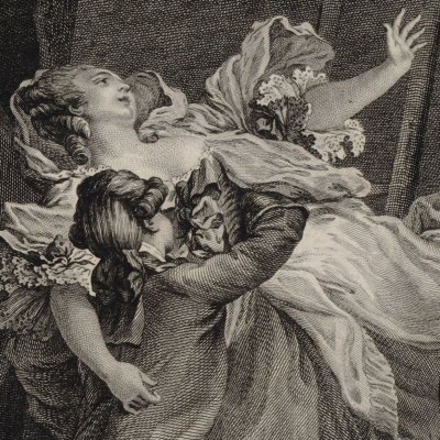 L’enlèvement nocturne - Nicolas Ponce d’après Pierre Antoine Baudouin