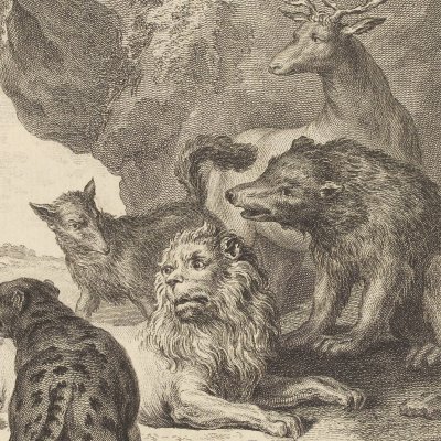 Les animaux malades de la peste (La Fontaine, Desaint et Saillant, 1755) - Oudry