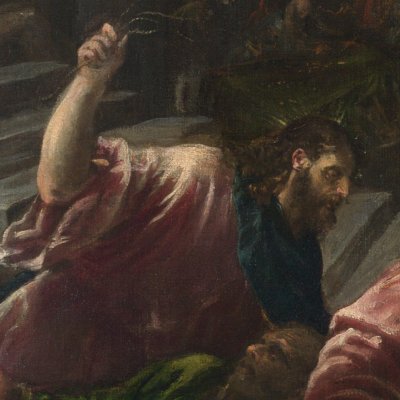 Jésus chasse les marchands du Temple (version de Londres) - Jacopo Bassano & at.