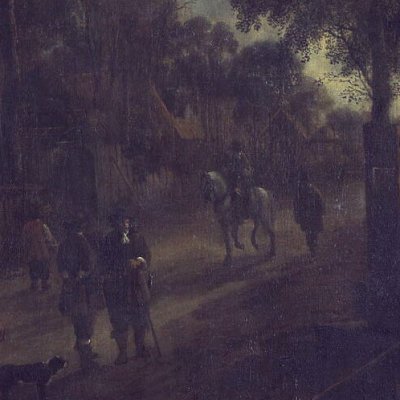 Route dans un village - Aert van der Neer