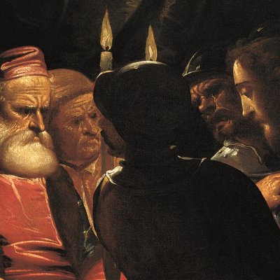 Le Christ devant Caïphe - Luca Cambiaso
