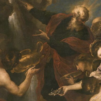 Moïse frappant le rocher - Valerio Castello