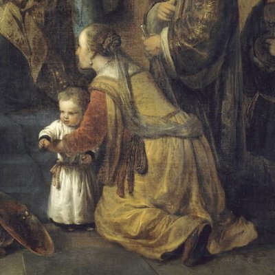 Anne & Elqana présentent à Éli leur fils Samuel - G. van den Eeckhout