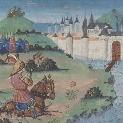 Amphorus devant Thèbes (Livre des prudens et des imprudens)
