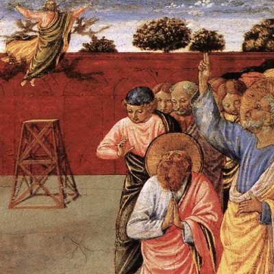 La chute de Simon Mage - Benozzo Gozzoli