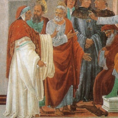 Dispute de Pierre et de Simon Mage. Crucifixion de Pierre - Filippino Lippi