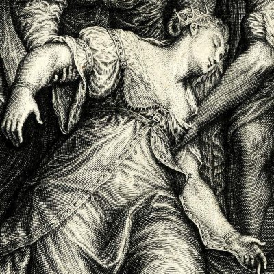 Esther devant Assuérus - Gribelin d’après le Tintoret