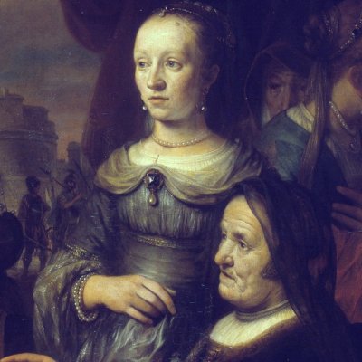 La mère et l’épouse de Coriolan le supplient d’épargner Rome - Eeckhout