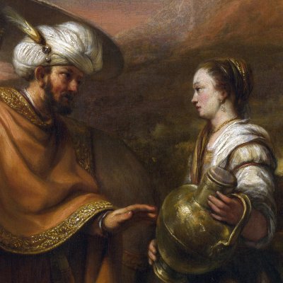 Éliézer et Rébecca au puits - Eeckhout