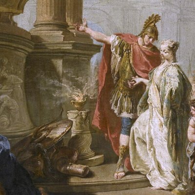 Polyxène sacrifiée aux manes d’Achille (version du Louvre) - Pittoni