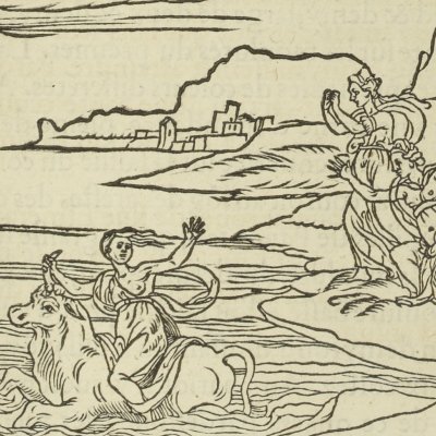 L’enlèvement d’Europe (Songe de Poliphile, 1546, F54r) - Jean Goujon
