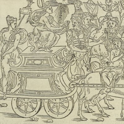 Triomphe de la dame à la pluie d’or (S. de Poliphile, 1546, F59v60r) - J. Goujon